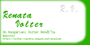 renata volter business card